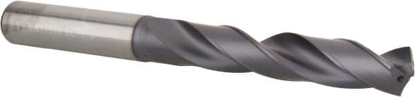 Kennametal - 29/64" 140° Solid Carbide Jobber Drill - TiAlN Finish, Right Hand Cut, Spiral Flute, Straight Shank, 4.6457" OAL, Standard Point - Americas Industrial Supply