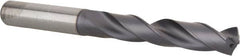 Kennametal - 29/64" 140° Solid Carbide Jobber Drill - TiAlN Finish, Right Hand Cut, Spiral Flute, Straight Shank, 4.6457" OAL, Standard Point - Americas Industrial Supply