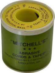 Made in USA - 3/32" Wide, 180 Grit Crocus Abrasive Tape - 50' Long, Very Fine Grade - Americas Industrial Supply