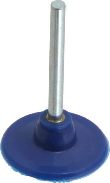 Value Collection - 1" Diam Adhesive/PSA Disc Backing Pad - 1/8" Shank Diam, 18,000 RPM - Americas Industrial Supply