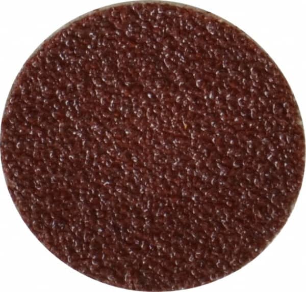 Made in USA - 3/4" Diam, 80 Grit Aluminum Oxide Adhesive PSA Disc - Medium Grade, Cloth Backing, For Low Speed Dual-Action Sanders, Random Orbital Sanders - Americas Industrial Supply