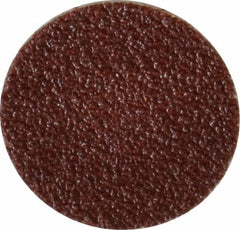 Made in USA - 3/4" Diam, 80 Grit Aluminum Oxide Adhesive PSA Disc - Medium Grade, Cloth Backing, For Low Speed Dual-Action Sanders, Random Orbital Sanders - Americas Industrial Supply