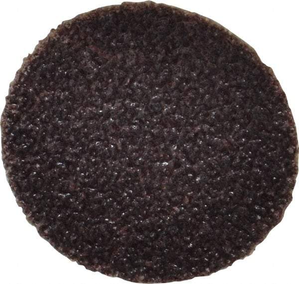 Made in USA - 1" Diam, 60 Grit Aluminum Oxide Adhesive PSA Disc - Medium Grade, Cloth Backing, For Low Speed Dual-Action Sanders, Random Orbital Sanders - Americas Industrial Supply
