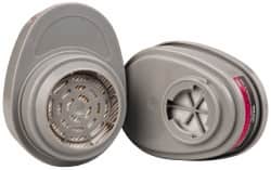 MSA - Magenta and Black P100 Cartridge - Series Advantage 200, Protects Against Organic Vapor - Americas Industrial Supply