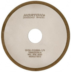 Norton - 6" Diam x 1-1/4" Hole x 1/8" Thick, 150 Grit Surface Grinding Wheel - Diamond, Type 1A1, Very Fine Grade, Resinoid Bond - Americas Industrial Supply