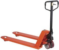 Wesco Industrial Products - 6,600 Lb Capacity, 8" Lift Economy Heavy-Duty Pallet Truck - 3" Min Lift Height, 48" Fork Length x 27" Fork Width, 27" Overall Width - Americas Industrial Supply