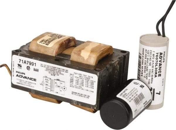 Philips Advance - 70 Watt, HX-HPF Circuit, High Pressure Sodium, High Intensity Discharge Ballast - 120/208/240/277 Volts, 0.7 to 1.4 Amp, 3-15/16 Inch Long x 3-1/8 Inch Wide x 2-7/8 Inch High - Americas Industrial Supply