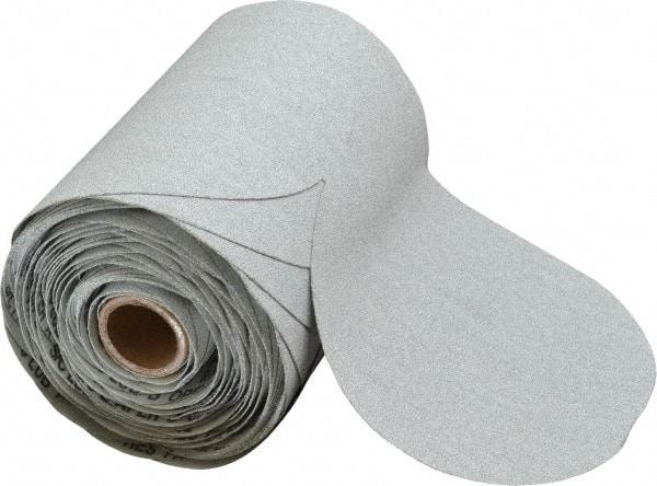 Made in USA - 6" Diam, 100 Grit Silicon Carbide Adhesive PSA Disc - Fine Grade, B Weighted Paper Backing, For Low Speed Dual-Action Sanders, Random Orbital Sanders - Americas Industrial Supply