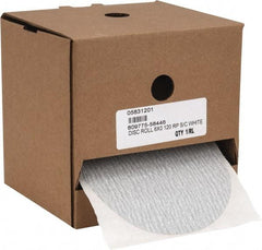 Made in USA - 6" Diam, 120 Grit Silicon Carbide Adhesive PSA Disc - Fine Grade, B Weighted Paper Backing, For Low Speed Dual-Action Sanders, Random Orbital Sanders - Americas Industrial Supply