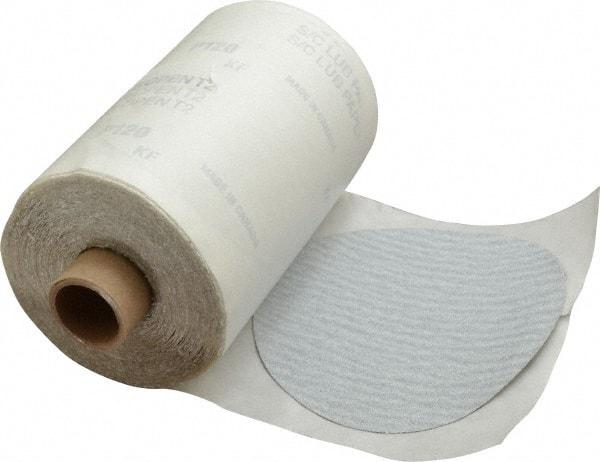 Made in USA - 5" Diam, 120 Grit Silicon Carbide Adhesive PSA Disc - Fine Grade, B Weighted Paper Backing, For Low Speed Dual-Action Sanders, Random Orbital Sanders - Americas Industrial Supply