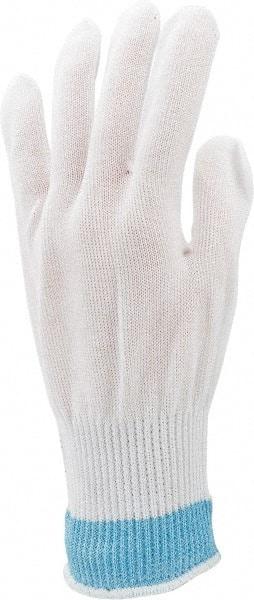 Honeywell - Size L (9), ANSI Cut Lvl 4, Abrasion Lvl 1, HPPE Fiber Cut Resistant Gloves - Knit Wrist, White, Ambidextrous - Americas Industrial Supply