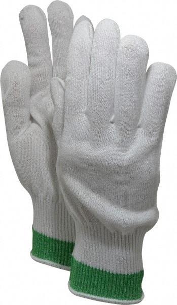 Honeywell - Size XL (10), ANSI Cut Lvl 4, Abrasion Lvl 1, HPPE Fiber Cut Resistant Gloves - Knit Wrist, White, Ambidextrous - Americas Industrial Supply