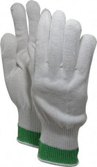 Honeywell - Size XL (10), ANSI Cut Lvl 4, Abrasion Lvl 1, HPPE Fiber Cut Resistant Gloves - Knit Wrist, White, Ambidextrous - Americas Industrial Supply