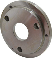Buck Chuck Company - Adapter Back Plate for 8" Diam Self Centering Lathe Chucks - A1/A2-6 Mount, 2.39" Through Hole Diam, 6.283mm ID, 7.87" OD, 0.714" Flange Height, Steel - Americas Industrial Supply