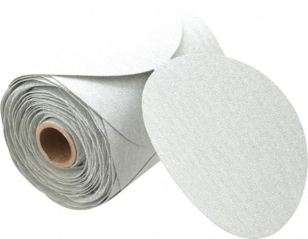 Made in USA - 5" Diam, 100 Grit Silicon Carbide Adhesive PSA Disc - Fine Grade, B Weighted Paper Backing, For Low Speed Dual-Action Sanders, Random Orbital Sanders - Americas Industrial Supply