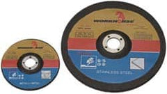 Value Collection - 9" Diam x 1/8" Thick x 5/8-11 Threaded Arbor, Type 27 Depressed Center Wheel - 6,600 Max RPM - Americas Industrial Supply