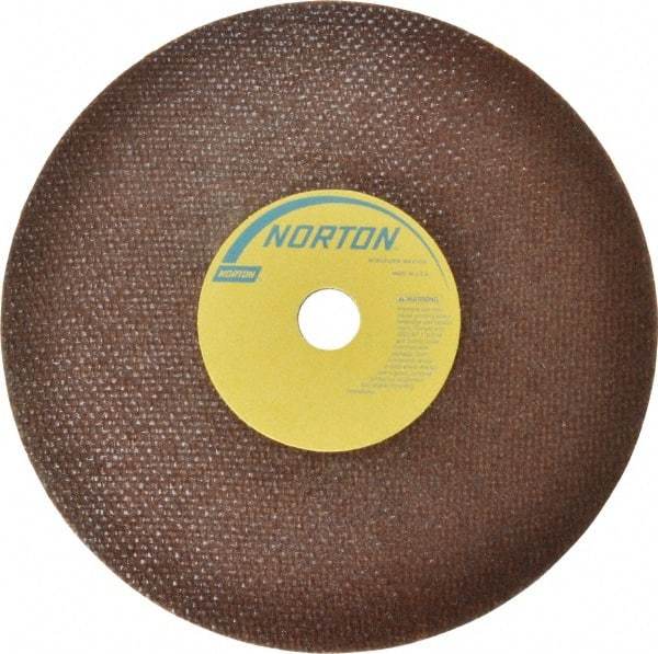 Norton - 7" 60 Grit Aluminum Oxide Cutoff Wheel - 0.035" Thick, 5/8" Arbor, 8,730 Max RPM, Use with Circular Saws - Americas Industrial Supply