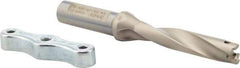 Iscar - 0.551 to 0.567" Diam, 5xD, 2-3/4" Max Depth, 5/8" Shank Diam, 5.4" OAL, Replaceable Tip Drill - IDI-SG, IDI-SK Insert, DCM Toolholder, Series ChamDrill - Americas Industrial Supply
