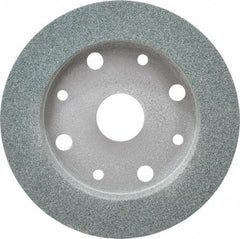 Norton - 6" Diam, 4" Hole Size, 1" Overall Thickness, 60 Grit, Type 2 Tool & Cutter Grinding Wheel - Medium Grade, Silicon Carbide, I Hardness, Vitrified Bond, 3,600 RPM - Americas Industrial Supply