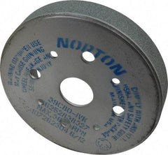 Norton - 6" Diam, 4" Hole Size, 1" Overall Thickness, 80 Grit, Type 2 Tool & Cutter Grinding Wheel - Medium Grade, Silicon Carbide, I Hardness, Vitrified Bond, 3,600 RPM - Americas Industrial Supply