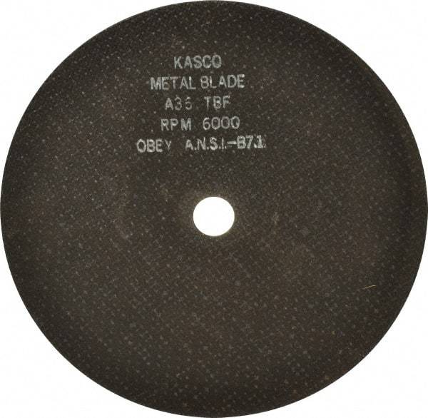 Made in USA - 9" 36 Grit Aluminum Oxide Cutoff Wheel - 1/8" Thick, 7/8" Arbor, 6,000 Max RPM, Use with Angle Grinders - Americas Industrial Supply