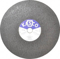Made in USA - 12" 36 Grit Aluminum Oxide Cutoff Wheel - 1/8" Thick, 1" Arbor, 5,095 Max RPM, Use with Stationary Tools - Americas Industrial Supply