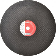 Made in USA - 16" 36 Grit Aluminum Oxide Cutoff Wheel - 5/32" Thick, 1" Arbor, 3,820 Max RPM, Use with Stationary Tools - Americas Industrial Supply