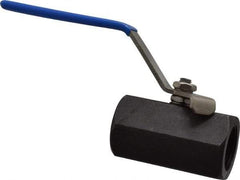 Midwest Control - 3/4" Pipe, Carbon Steel Standard Ball Valve - 1 Piece, Inline - One Way Flow, FNPT x FNPT Ends, Lever Handle, 1,000 WOG - Americas Industrial Supply