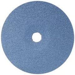 Camel Grinding Wheels - 4-1/2" Diam 7/8" Hole 24 Grit Fiber Disc - Very Coarse Grade, Zirconia Alumina, 13,300 Max RPM - Americas Industrial Supply