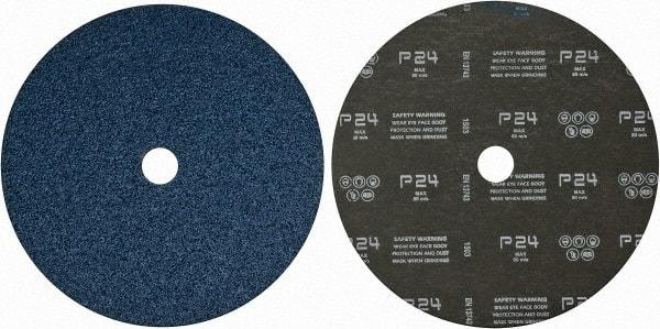 Camel Grinding Wheels - 9" Diam 7/8" Hole 24 Grit Fiber Disc - Very Coarse Grade, Zirconia Alumina, 6,600 Max RPM - Americas Industrial Supply