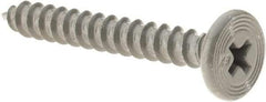 Buildex - #10 Pancake Head Phillips Sheet Metal Screw - Steel, 1" Length Under Head - Americas Industrial Supply