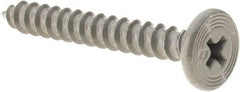 Buildex - #10 Pancake Head Phillips Sheet Metal Screw - Steel, 1-1/2" Length Under Head - Americas Industrial Supply