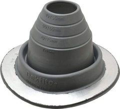 ITW Buildex - Metal Roof Flashing for 1-3/4 to 3-3/4" Pipe - 250°F Max Working Temp - Americas Industrial Supply