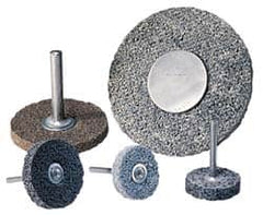 Superior Abrasives - 3" Diam, 1" Face Width, 1/4" Center Hole, Fine Grade, Aluminum Oxide Deburring Wheel - Aluminum Oxide Material, Fine Grade - Americas Industrial Supply