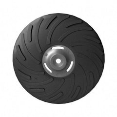 Norton - 7" Diam Locking Nut Disc Backing Pad - Medium Density, 8,600 RPM - Americas Industrial Supply