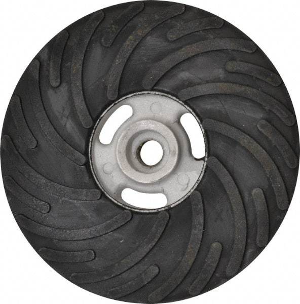 Norton - 7" Diam Locking Nut Disc Backing Pad - Hard Density, 8,600 RPM - Americas Industrial Supply
