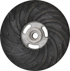 Norton - 7" Diam Locking Nut Disc Backing Pad - Hard Density, 8,600 RPM - Americas Industrial Supply