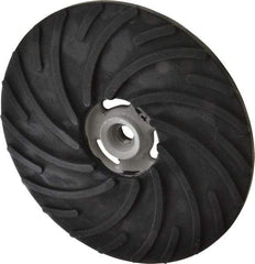 Norton - 9" Diam Locking Nut Disc Backing Pad - Medium Density, 6,600 RPM - Americas Industrial Supply