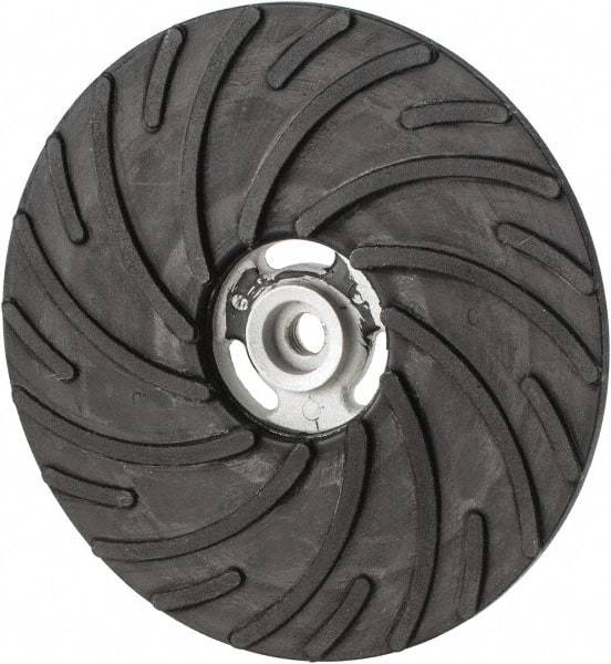 Norton - 9" Diam Locking Nut Disc Backing Pad - Hard Density, 6,600 RPM - Americas Industrial Supply