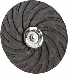 Norton - 9" Diam Locking Nut Disc Backing Pad - Hard Density, 6,600 RPM - Americas Industrial Supply