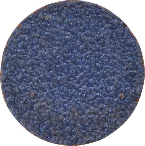Norton - 1" Disc Diam, 60 Grit, Zirconia Alumina Quick Change Disc - Type S Attaching System, Coated, Brown, Medium Grade, R821 Series - Americas Industrial Supply