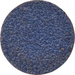Norton - 1" Disc Diam, 60 Grit, Zirconia Alumina Quick Change Disc - Type S Attaching System, Coated, Brown, Medium Grade, R821 Series - Americas Industrial Supply
