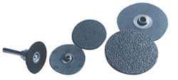 Norton - 1-1/2" Disc Diam, 50 Grit, Aluminum Oxide Quick Change Disc - Type S Attaching System, Coated, Brown, Coarse Grade, R228 Series - Americas Industrial Supply