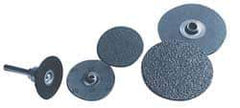 Norton - 1-1/2" Disc Diam, 50 Grit, Aluminum Oxide Quick Change Disc - Type S Attaching System, Coated, Brown, Coarse Grade, R228 Series - Americas Industrial Supply