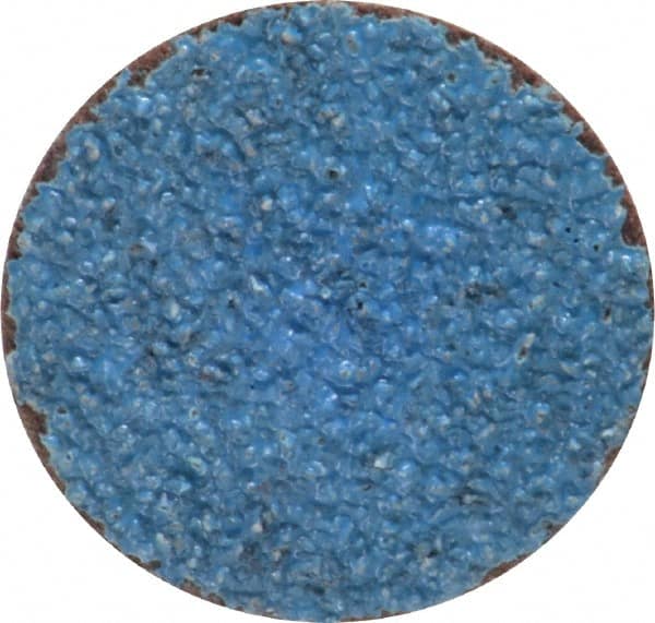 Norton - 1-1/2" Disc Diam, 36 Grit, Zirconia Alumina Quick Change Disc - Type S Attaching System, Coated, Brown, Very Coarse Grade, R821 Series - Americas Industrial Supply