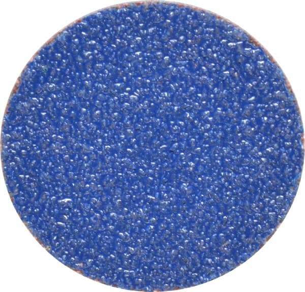 Norton - 1-1/2" Disc Diam, 60 Grit, Zirconia Alumina Quick Change Disc - Type S Attaching System, Coated, Brown, Medium Grade, R821 Series - Americas Industrial Supply