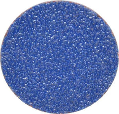 Norton - 1-1/2" Disc Diam, 60 Grit, Zirconia Alumina Quick Change Disc - Type S Attaching System, Coated, Brown, Medium Grade, R821 Series - Americas Industrial Supply