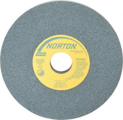 Norton - 7" Diam x 1-1/4" Hole x 1/2" Thick, I Hardness, 80 Grit Surface Grinding Wheel - Silicon Carbide, Type 1, Medium Grade, 3,600 Max RPM, Vitrified Bond, No Recess - Americas Industrial Supply
