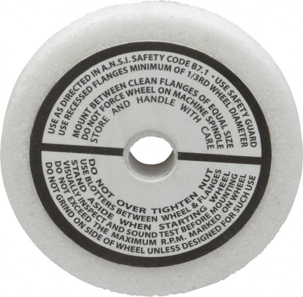 Grier Abrasives - 46 Grit Aluminum Oxide Type 1 Internal Grinding Wheel - 2-1/2" Diam x 3/8" Hole x 3/8" Thick, 12,987 Max RPM, Coarse Grade, J Hardness, Vitrified Bond - Americas Industrial Supply