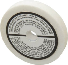 Grier Abrasives - 80 Grit Aluminum Oxide Type 1 Internal Grinding Wheel - 2-1/2" Diam x 3/8" Hole x 3/8" Thick, 12,987 Max RPM, Medium Grade, K Hardness, Vitrified Bond - Americas Industrial Supply